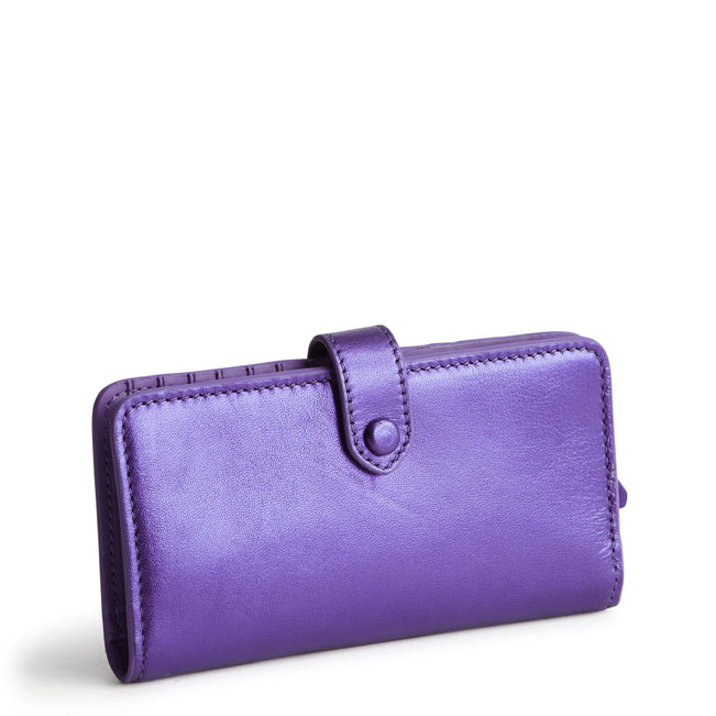 Tab Wallet-Purple Metallic-Image 1-Vera Bradley