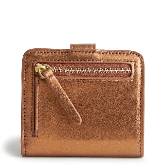 Small Tab Wallet-Bronze Metallic-Image 2-Vera Bradley