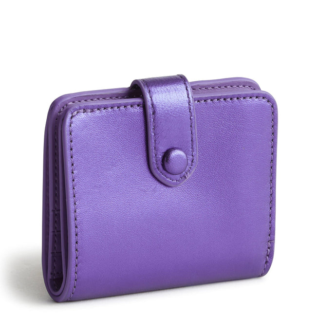 Small Tab Wallet-Purple Metallic-Image 1-Vera Bradley