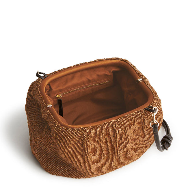 Taber Dumpling Bag-Bronze Metallic-Image 5-Vera Bradley