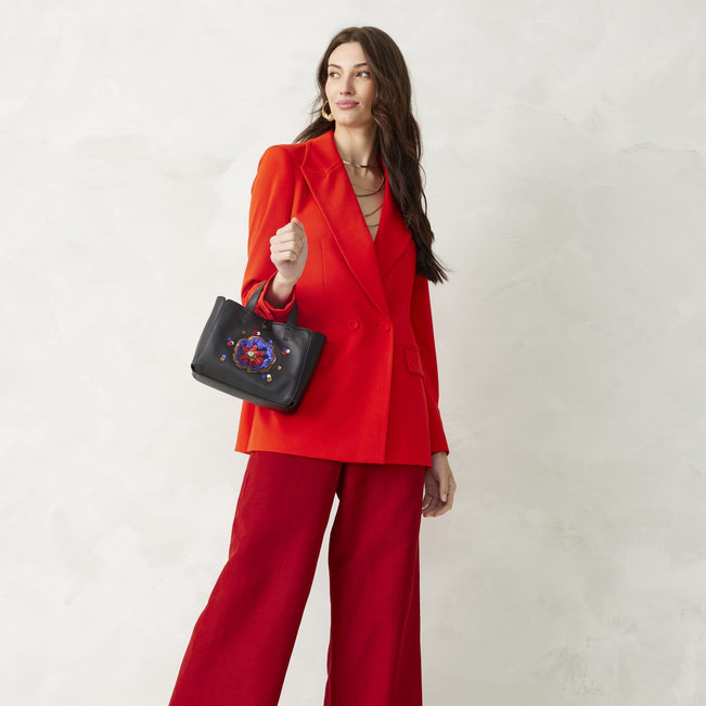 Mini Hathaway Tote Bag-Bossanova Bold Sequin-Image 3-Vera Bradley