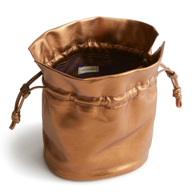 Tilden Drawstring Crossbody-Bronze Metallic-Image 4-Vera Bradley