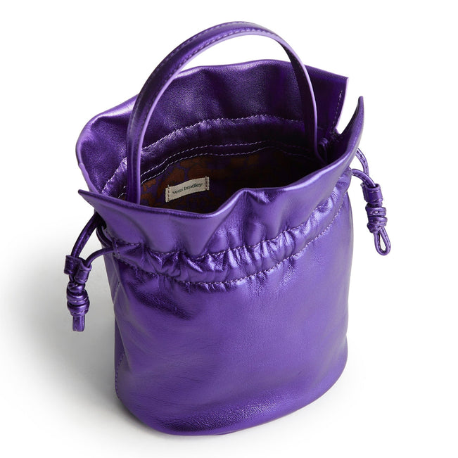 Tilden Drawstring Crossbody-Purple Metallic-Image 4-Vera Bradley