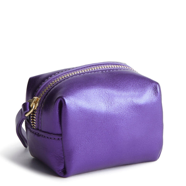 Mini Cosmetic Bag-Purple Metallic-Image 1-Vera Bradley