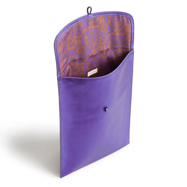 Large Envelope Tech Sleeve-Purple Metallic-Image 2-Vera Bradley