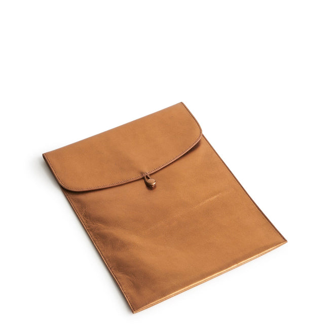 Small Envelope Tech Sleeve-Bronze Metallic-Image 1-Vera Bradley