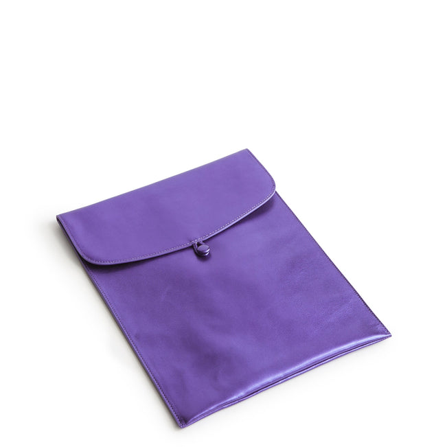 Small Envelope Tech Sleeve-Purple Metallic-Image 1-Vera Bradley