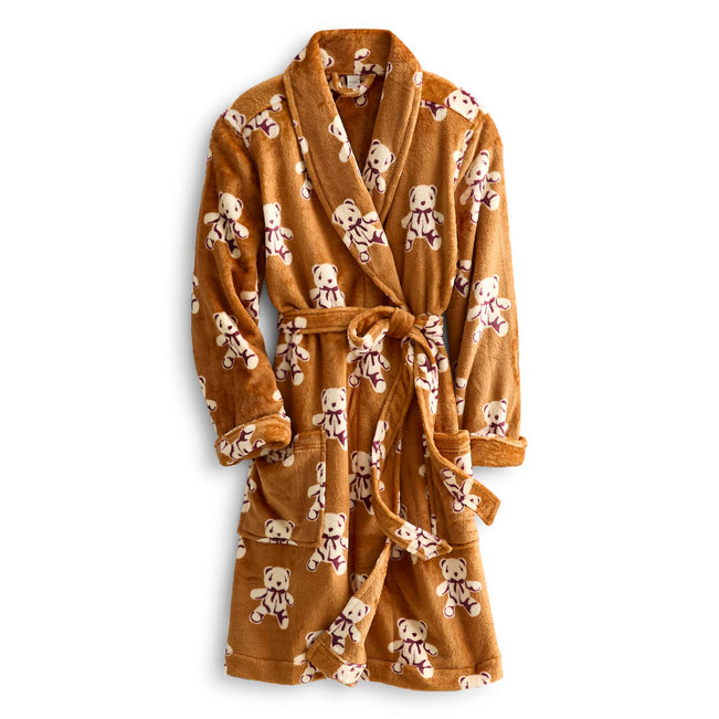 Robe - Bears on Roasted Pecan / Small - Medium - Image 1