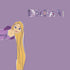 Disney Knotted Wristlet - Rapunzel on Purple Rhapsody - Swatch Image