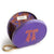 Round Zip Pouch-Purple Metallic-Image 3-Vera Bradley