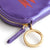 Round Zip Pouch-Purple Metallic-Image 2-Vera Bradley