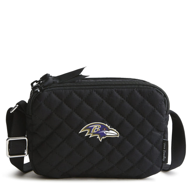Small Stadium Crossbody - Black with Baltimore Ravens - Image 1