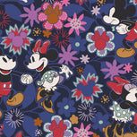 Disney Outlet Essential Large Backpack-Mickey & Minnie Sweet Floral Blue-Image 4-Vera Bradley