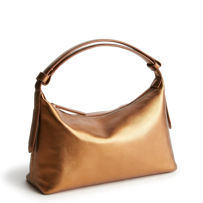 Roxbury Crescent Shoulder Bag-Bronze Metallic-Image 1-Vera Bradley
