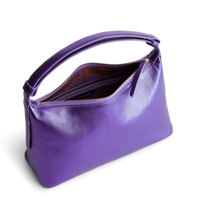 Roxbury Crescent Shoulder Bag-Purple Metallic-Image 4-Vera Bradley