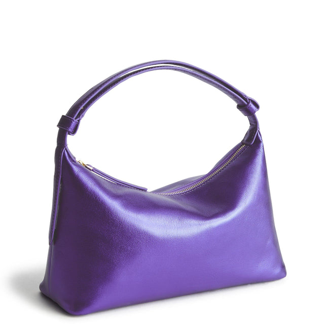 Roxbury Crescent Shoulder Bag-Purple Metallic-Image 1-Vera Bradley