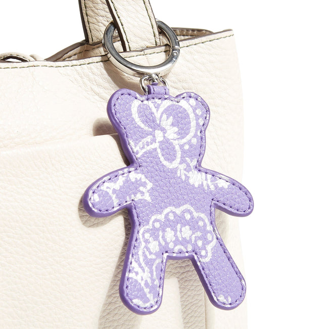 Outlet Essential Bear Bag Charm-Cotswolds Dahlia Purple-Image 2-Vera Bradley