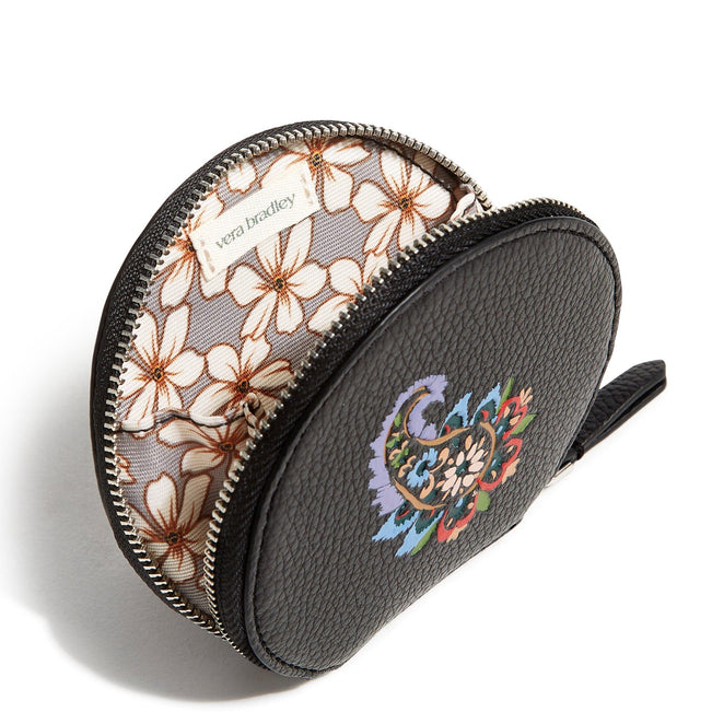 Outlet Essential Round Zip Pouch-Moonless Night-Image 2-Vera Bradley