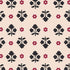 Outlet Fleece Socks - Clustered Ditsy Cottage Cream - Swatch Image