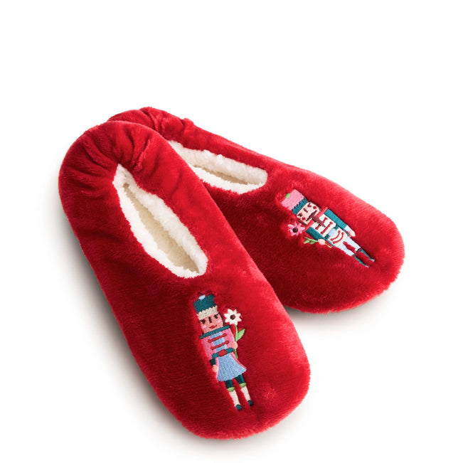 Outlet Soft Fleece Slipper Socks - Nutcrackers / Large - Image 1