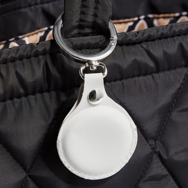 Outlet Essential Bag Charm for AirTag-Oyster Mushroom-Image 2-Vera Bradley