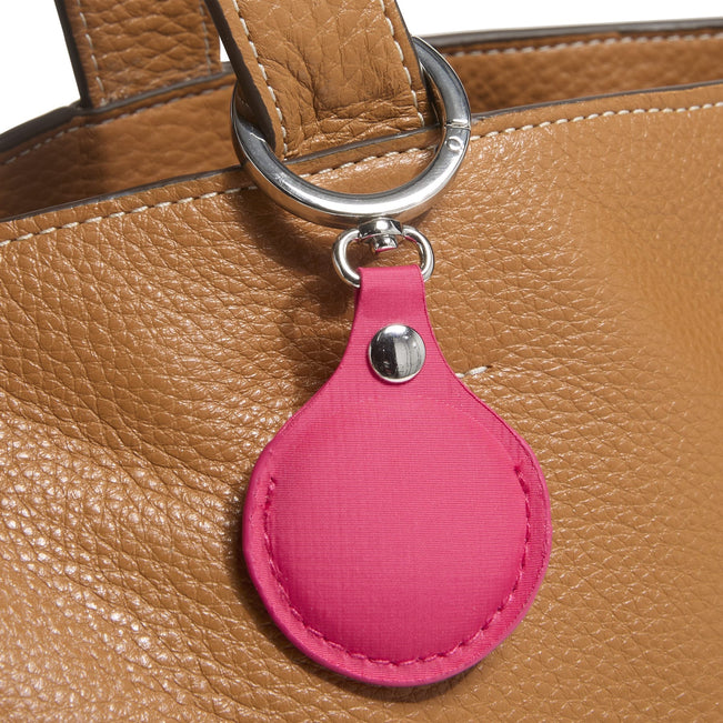 Outlet Essential Bag Charm for AirTag-Peacock Pink-Image 2-Vera Bradley