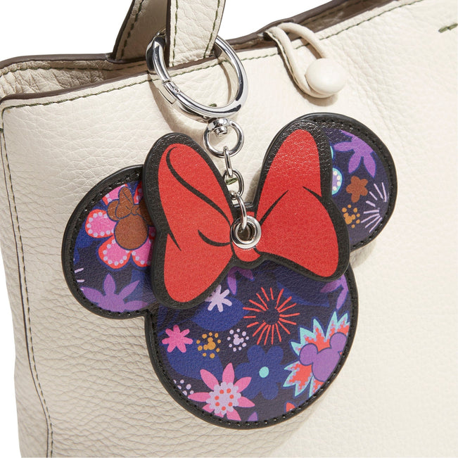 Disney Minnie Mouse Bag Charm-Mickey & Minnie Sweet Floral Blue-Image 2-Vera Bradley