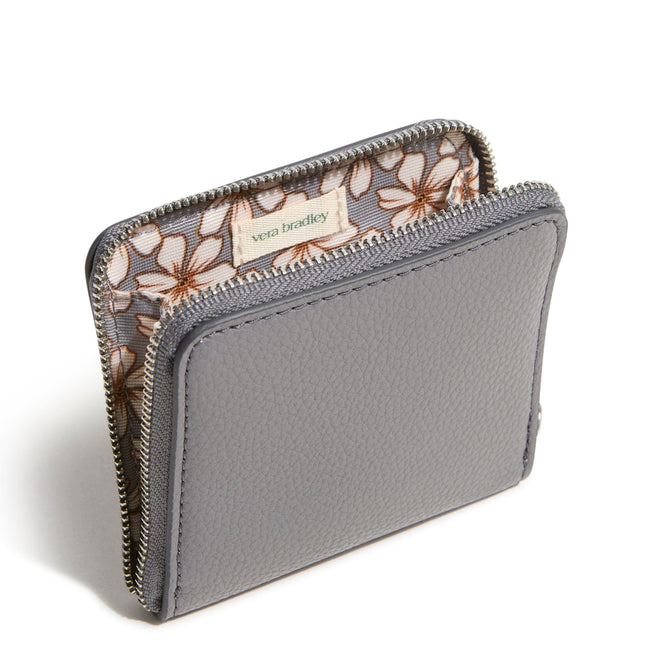Outlet Essential Small Zip-Around Wallet-Quiet Shade-Image 2-Vera Bradley