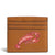 Outlet Essential Card Case-Lobster on Roasted Pecan-Image 1-Vera Bradley