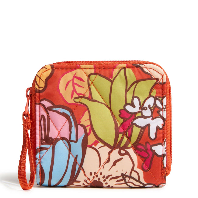 Outlet Essential Small Zip-Around Wallet-Midday Garden-Image 1-Vera Bradley