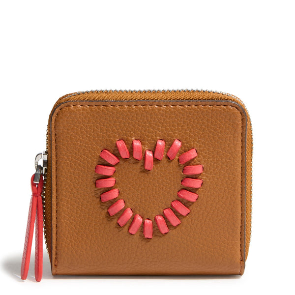 Outlet Essential Small Zip-Around Wallet - Faux Leather | Vera