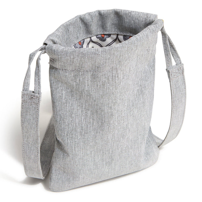 Outlet Slim Easy Crossbody-Medium Heather Gray-Image 2-Vera Bradley