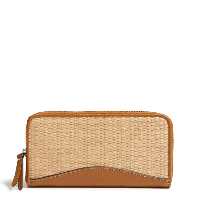 Outlet Essential Continental Wallet-Latte-Image 1-Vera Bradley