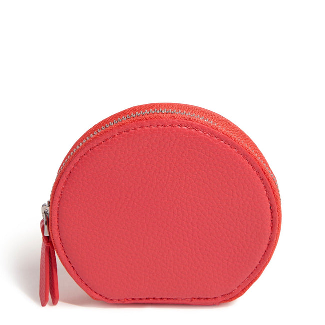 Outlet Essential Round Zip Pouch-Cayenne-Image 1-Vera Bradley