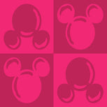 Disney Mickey Mouse Head Throw Blanket - Beetroot Pink - Image 2