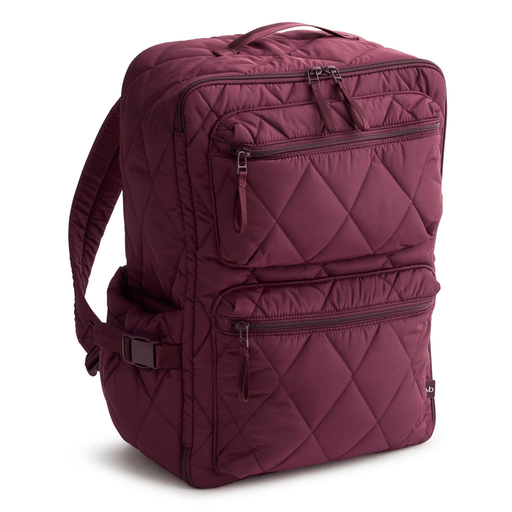 lug Quilted Backpack in Burgundy Outlet Essential Travel Backpack - Ultralight | Vera Bradley  main image 2