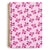 Small Spiral Notebook with Pockets - Melissa Ditsy Pink - Image 1