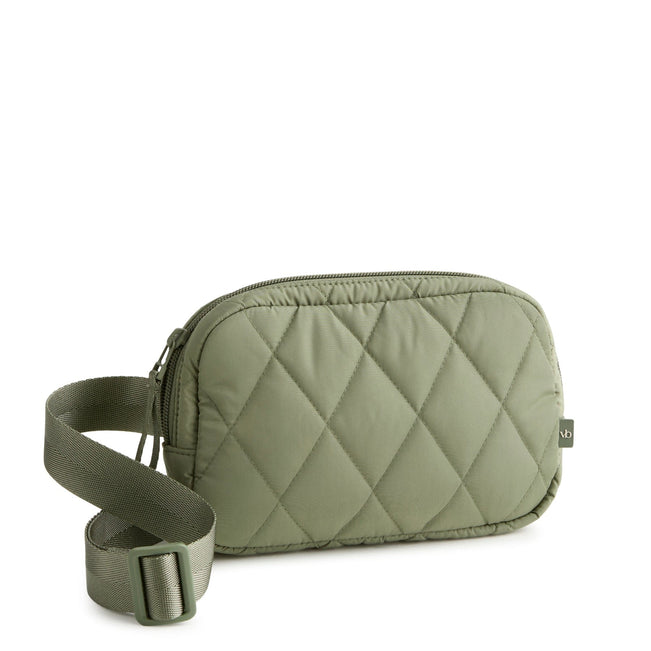 Outlet Large Cube Belt Bag-Deep Lichen Green-Image 1-Vera Bradley