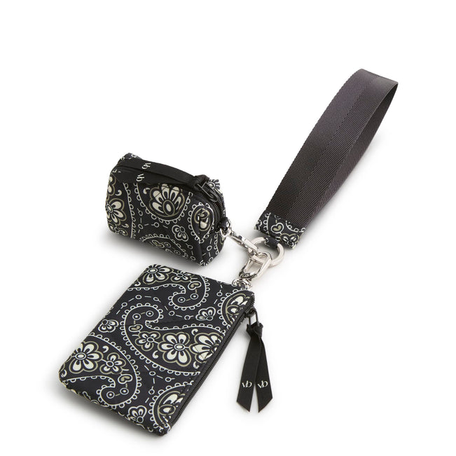 Outlet Essential Dual Pouch Wide Wristlet - Circular Paisley - Image 1