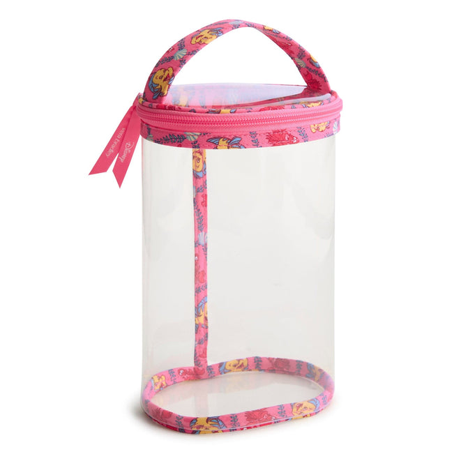 Disney Outlet Essential Clear Lotion Bag - Ariel's Pink Lagoon Ditsy - Image 1