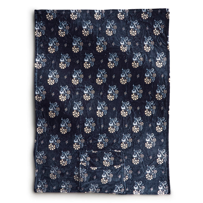 Outlet Fleece Travel Blanket - Petite Bouquet - Image 1