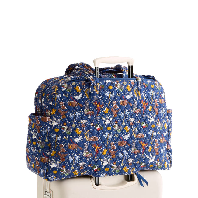Harry Potter™ Outlet Large Weekender Travel Bag - Friends at Hogwarts Ditsy Navy - Image 6