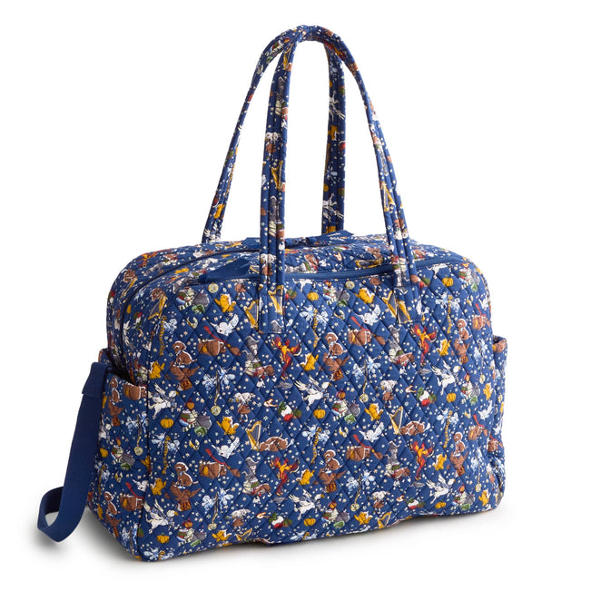 Harry Potter™ Outlet Large Weekender Travel Bag - Friends at Hogwarts Ditsy Navy - Image 4
