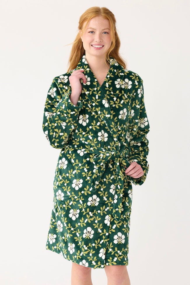 Outlet Fleece Robe - Mistletoe Lattice / XXLarge - XXXLarge - Image 2