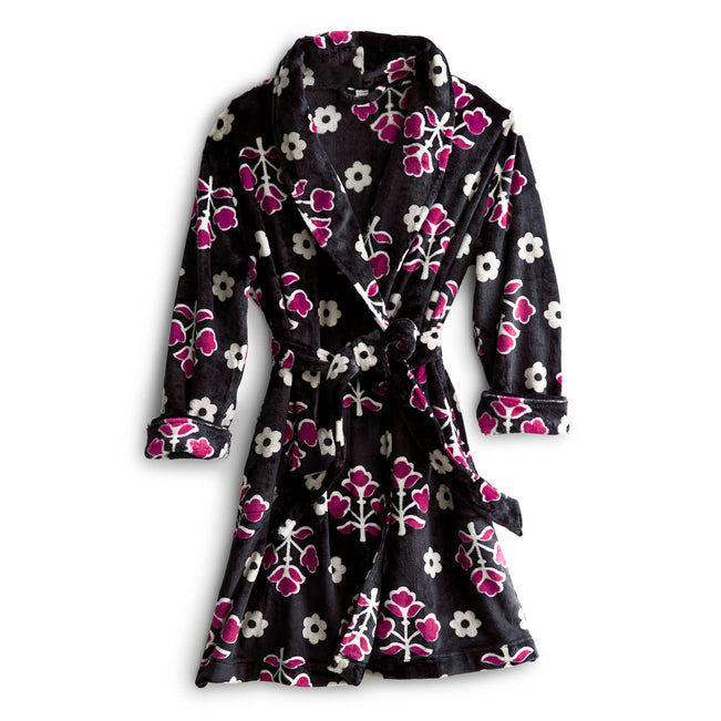 Outlet Fleece Robe - Clustered Ditsy Moonless Night / XXLarge - XXXLarge - Image 1