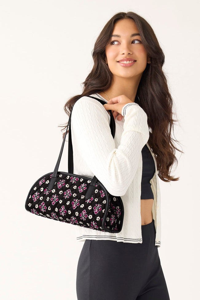 Outlet Bowler Satchel - Clustered Ditsy Moonless Night - Image 2