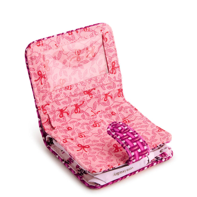 Small Deluxe Tab Wallet - Melissa Ditsy Pink - Image 3