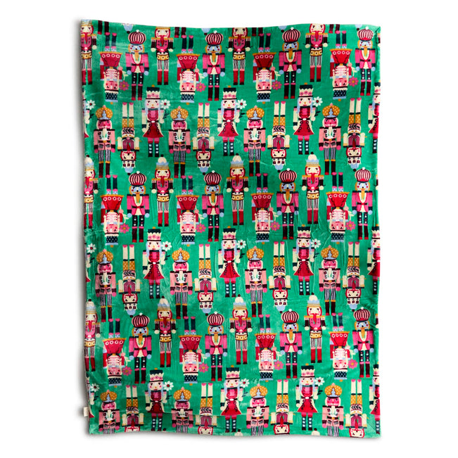 Outlet Cozy Life Throw Blanket - Nutcrackers Viridis - Image 1