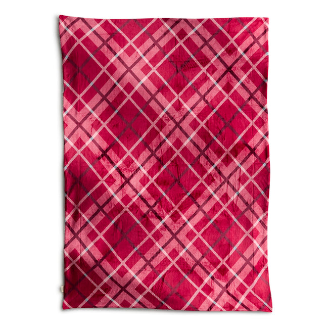 Outlet Cozy Life Throw Blanket - Plaid Jester Red - Image 1