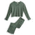 Outlet Long-Sleeved Shirt & Pants PJ Set - Mistletoe Lattice / Small - Image 1